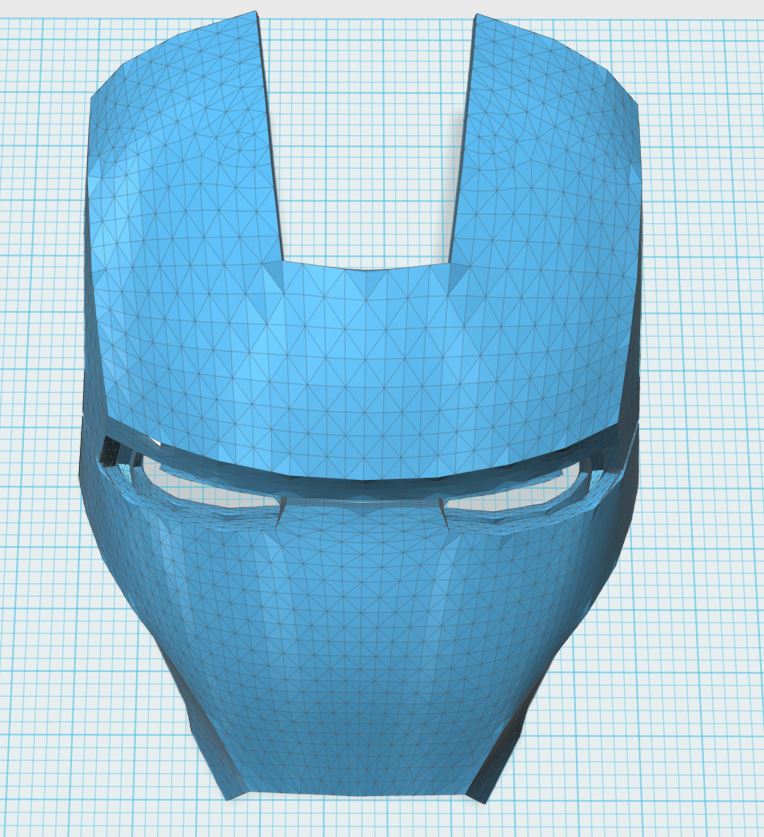 Ironman's mask designed with 123Design